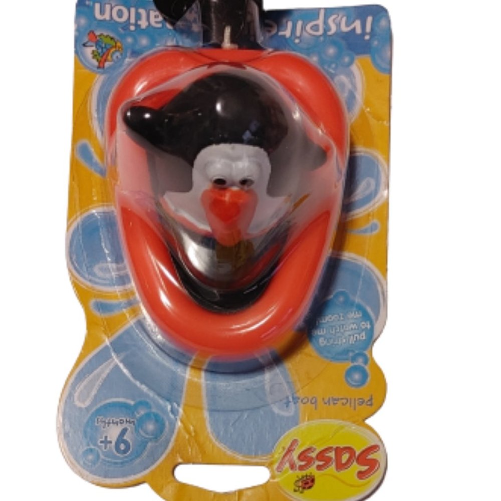 Sassy Penguin Boat Easy Pull String Nothing NEW